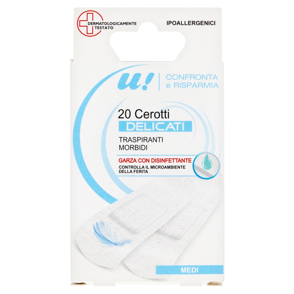 20 Cerotti Delicati Medi U! Confronta e Risparmia